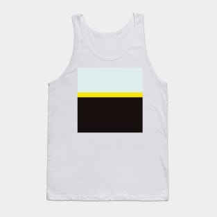 black yellow and blue minimalist abstract design Tank Top